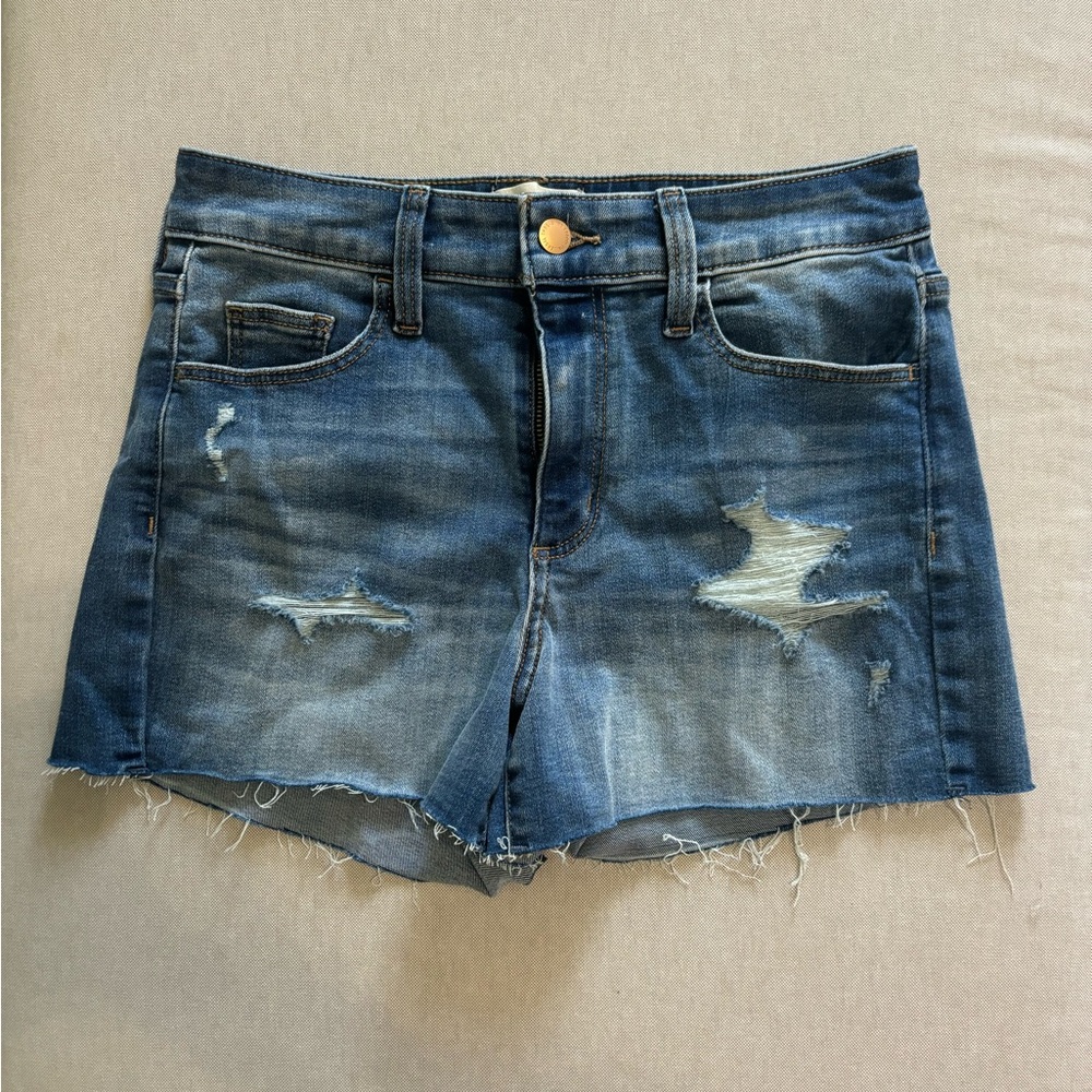 Universal thread high rise midi jean shorts. Size 6.